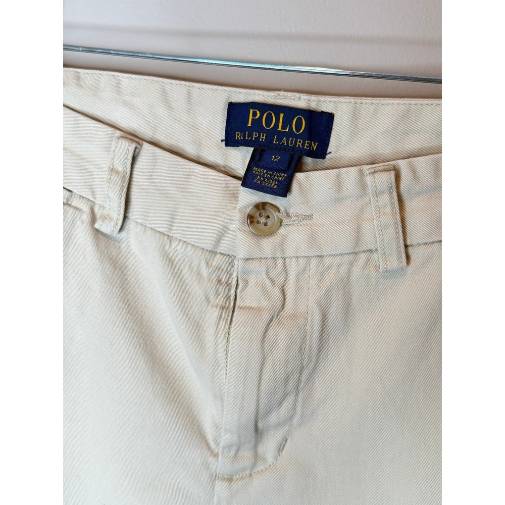 olo Ralph Lauren Boys Khaki Chino Pants Size 12 Classic Preppy - Picture 4 of 9